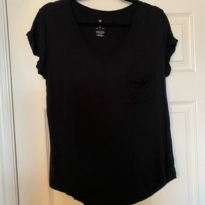 AE Soft & Sexy Black V-Neck